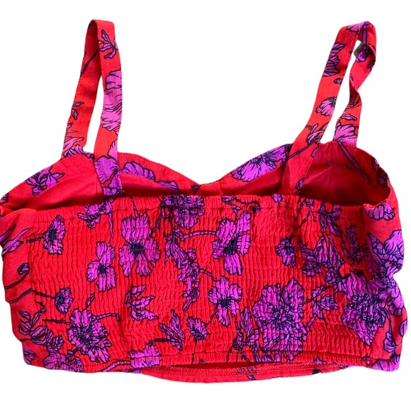 B•O•G Collective Floral Brami in Red. Size XS. NWOT - Picture 2 of 8